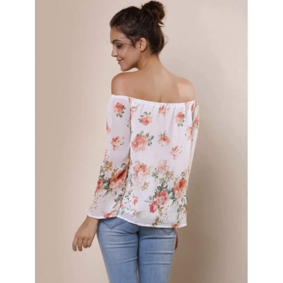 Floral Off The Shoulder Top - Picture 8 of 12